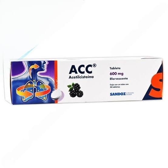 ACC ( ACETILCISTEINA) 600 MG 20 TABS EFERVESCENTE