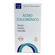 ACIDO ZOLEDRONICO (Hetero) Sol. Iny. c/1 Fco. Amp. 4 MG/5 ML