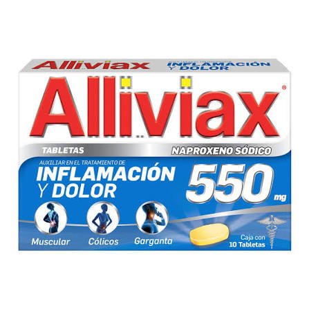 ALLIVIAX 550MG (NAPROXENO) C/10 TABS